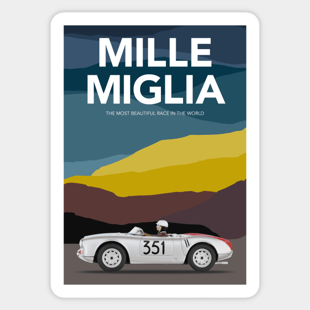 Mille Miglia Sticker by markvickers41